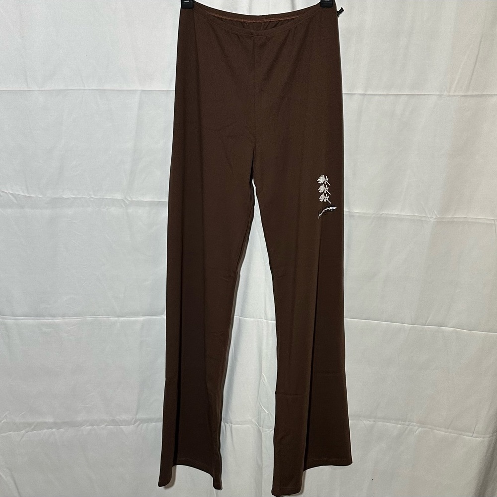 Civil Regime Brown Flared Leggings
